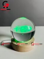 3D Crystal Ball Lamp – Galaxy (7 Color Base) - Image 4