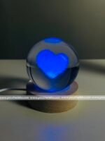 3D Crystal Ball – Cloud Love Shape (7 Color Base) - Image 5