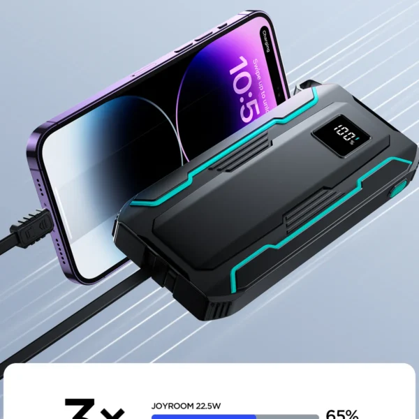 Joyroom JR-L017 22.5W 10000mAh Power Bank With Dual Cables